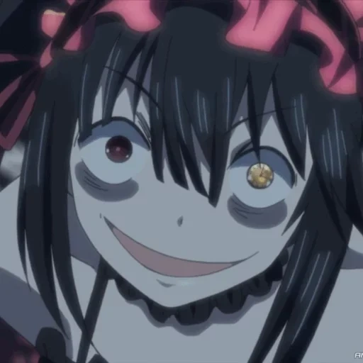 kurumi, tokisaki kurumi, a insanidade do anime kurumi, anime kurumi tokisaki, anime kurumi tokisaki smile