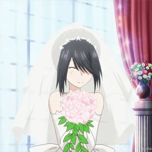 anime girl, anime girl, incontro con la vita, abiti da sposa kumi, abito da sposa kumi tokyo saki