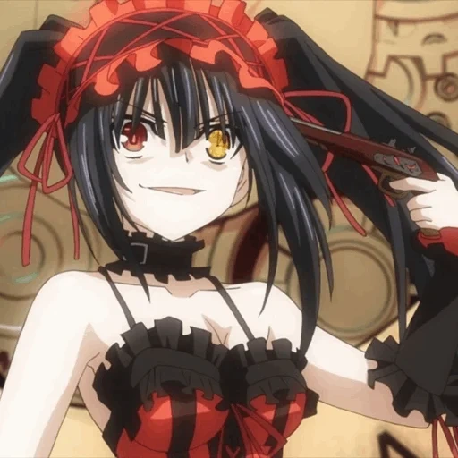 tokisaki, tokisaki kurumi, naya kamensky, randevet con la vida de kurumi, anime kurumi tokisaki