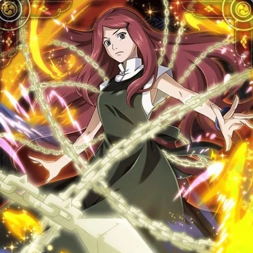 kushina, kushina uzumaki, kushina uzumaki, chains of the uzumaki chakra, kushina uzumaki kurama