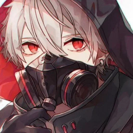 anime, anime art, anime cute, anime characters, anime gas mask