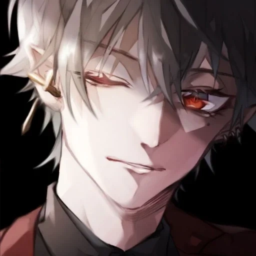 anime kun vampire, anime arta guys, caras de vampiro de anime, anime vampiro kun aristocrata, anime caras red eyes