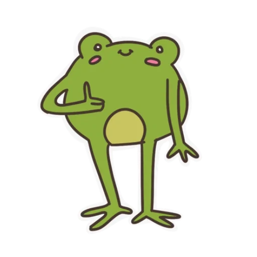 frosch, froschblatt, froschpip animation
