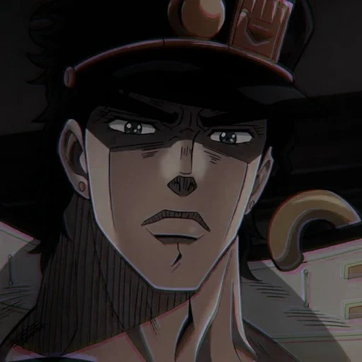 jotaro, jotaro, o rosto de jojo, jotaro kujo, jotaro kujo face