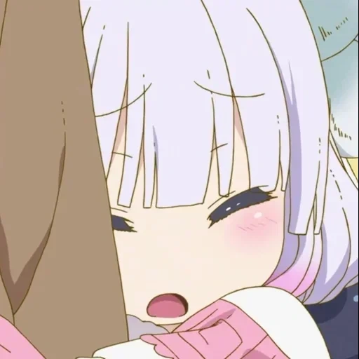 anime, anime carino, personaggi anime, kobayashi cannes piange, dragon maid kobayashi san kan piange