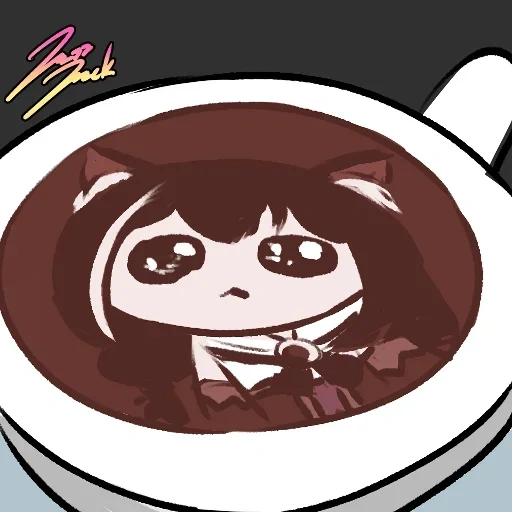 café, animación, gacha, copa de café, animación amino