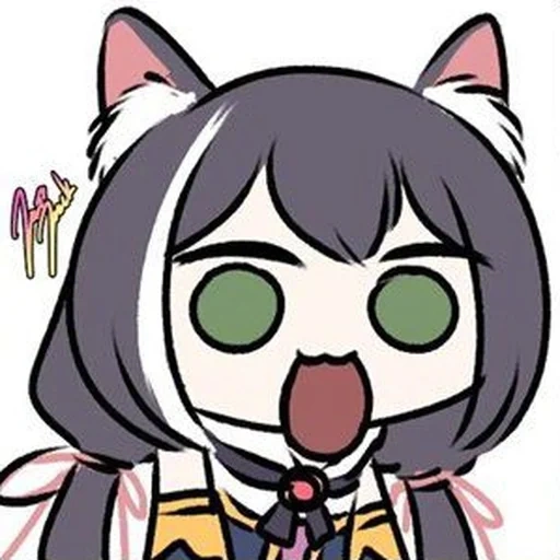 animação, animação nyashki, kyaru chibi, sad_kyaru_chan