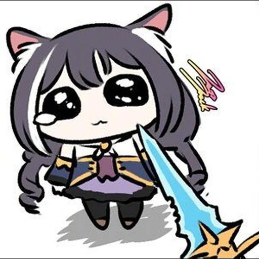 jack, anime, kyaru chibi, anime nyashki, sad_kyuru_chan