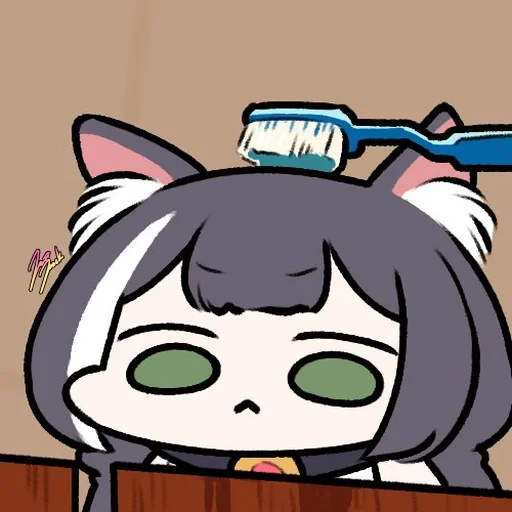 animação, anime, captura de tela, pequeno gato branco, sad_kyaru_chan