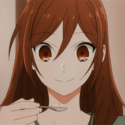 animação fofa, menina anime, rosto jingzi, personagem de anime, miyamura
