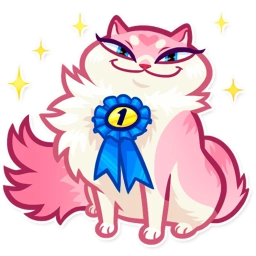 gatito, guerrero brillante, gato rosa, azúcar de lobo marino, pegatinas de color rosa gato