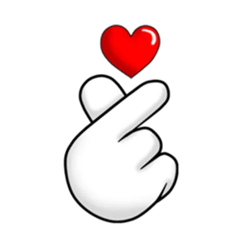 heart, la paume de la main, avec le cœur, du cœur, smiley heart digital
