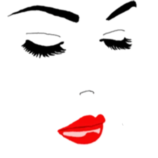 lip, make-up, girl's lips, makeup silhouette, permanent makeup silhouette