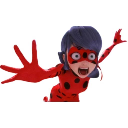 a mão de lady bug, clip lady bug, lady bug é novo, lady bug super-kot, lady bug milagrosa