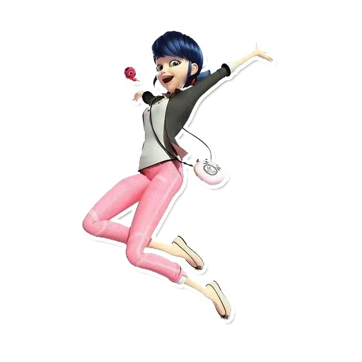 lady bug super-kot, marinette dupin chen, marinette dupin chen con sfondo bianco, marinette dupin chen a pieno crescita, lady bug super-kot marinet adrian