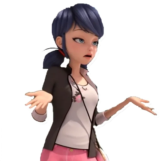 marinette, marinette dupin chen adult, lady bug marinette croissance complète, marinette dupin chen avec un fond blanc, marinette dupin chen growing full growth