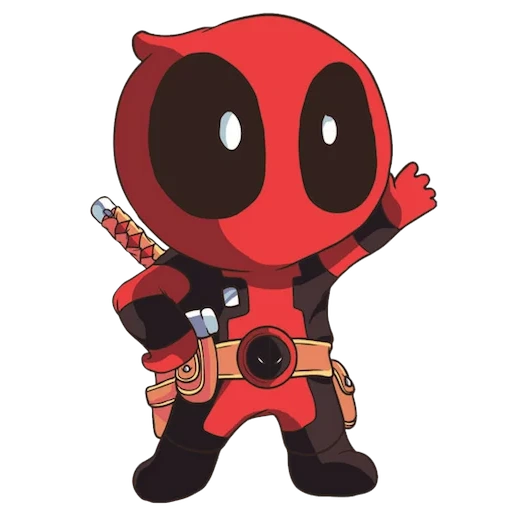 piscina morta, deadpool 2, deadpool chibi, superhero deadpool, chibi marvel deadpool