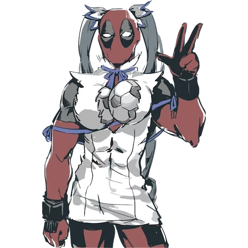 totes schwimmbad, deadpool 2, deadpool anime, deadpool anime stil, patriotischer krieg von 1812