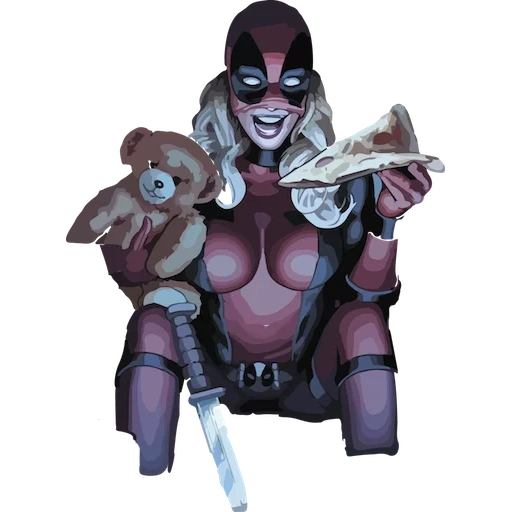 lady deadpool, harley quinn, dama dadpul cómico, joker harley quinn, expansión de mamera harley quinn