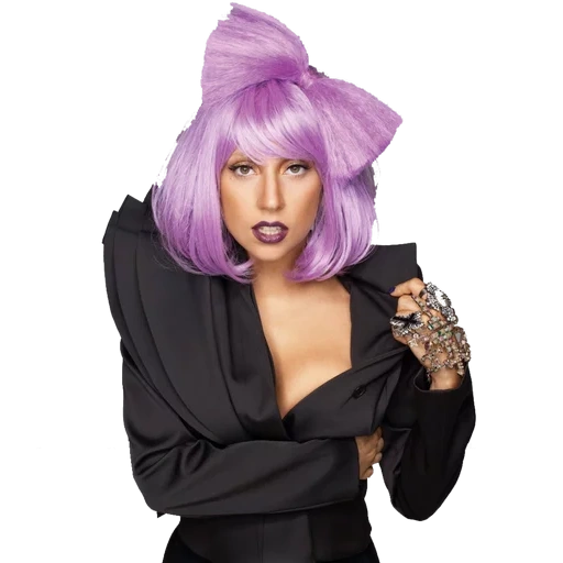 lady gaga, lady gaga lilac, lady gaga ungu, lady gaga violet, lady gaga dengan rambut ungu