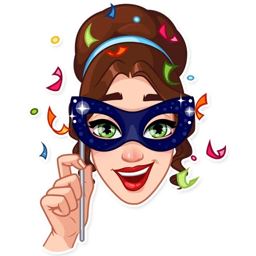 face mask, lady marie, character mask, mask vector