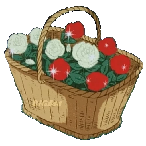 a basket of berries, a basket of fruit, a basket of berries, fruit basket, basket berry painting