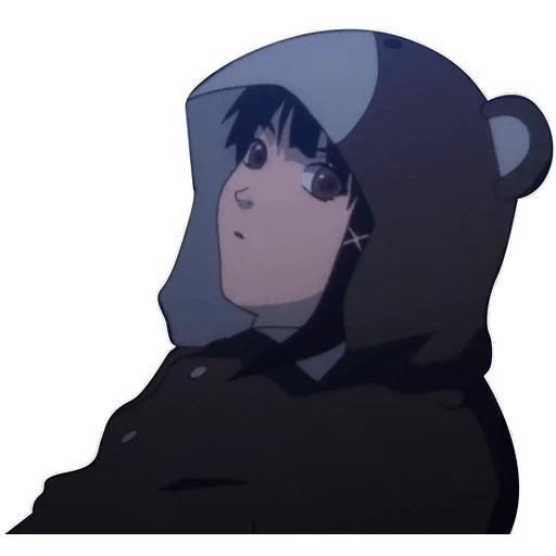 lain, рисунок, эксперименты лэйн, лэйн ивакура пижаме, boogiepop wa warawanai падение