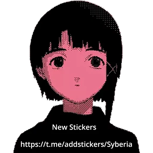 lain, аниме, рисунок, эксперименты лэйн, lain iwakura pixel