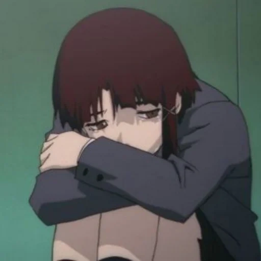 lane anime, menher chan anime, lane ivakura is crying, lane ivakura screenshots, experiments lane anime