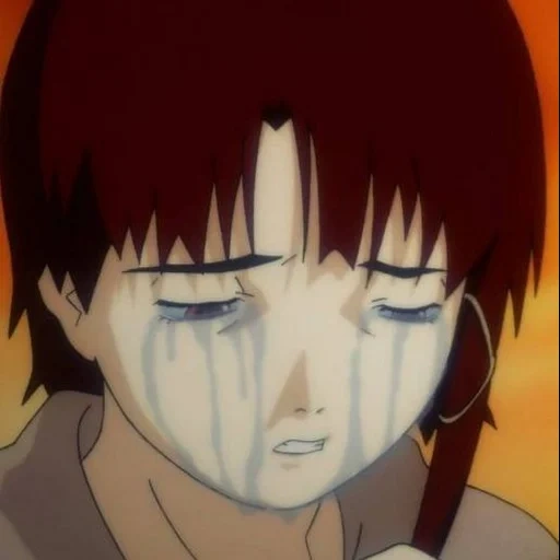 anime, gambar, lane ivakura, eksperimen jalur, lane ivakura menangis