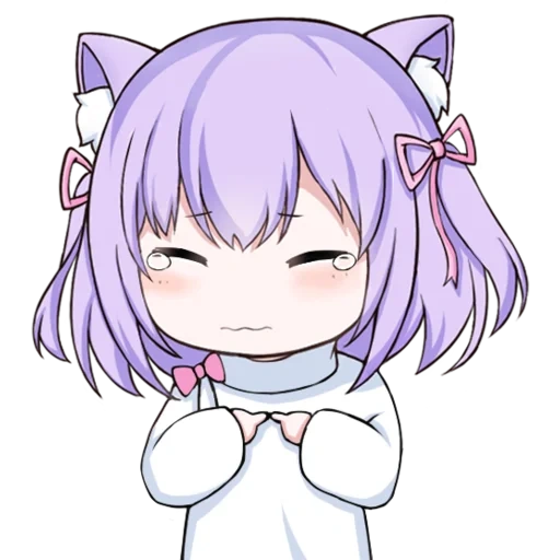 chibi, anime, anime neko, kanna kamui, animation neko obi