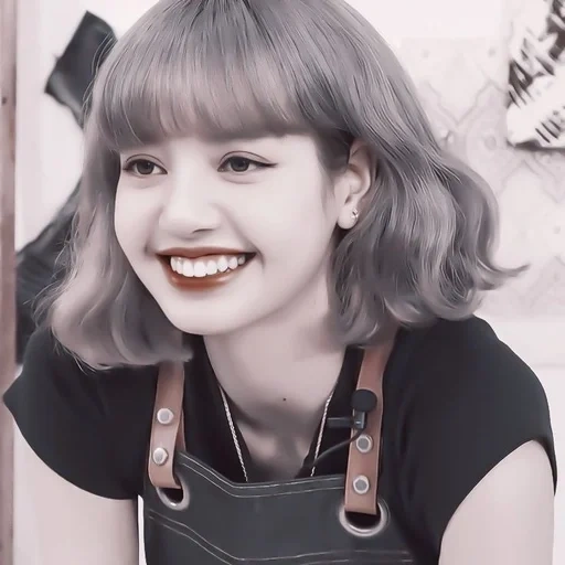 lisa, sich fragen, mädchen, schwarzrosa, lisa blackpink