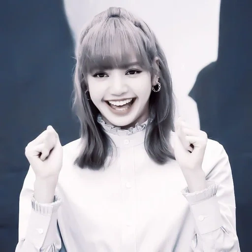 lalisa, giovane donna, rosa nero, lisa blackpink, ragazze coreane