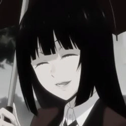 yumeko, kakegurui, yumeko jabami, kakeguru yumeko, ästhetischer anime verrückt ist