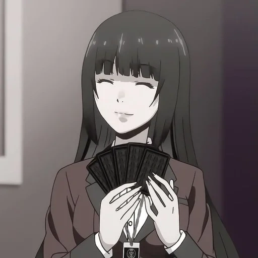 yumeko, kakegurui, yumeko jabami, jabs yumko, eccitazione pazza yumeko