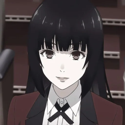 kakegurui, yumeko jabami, kegembiraan gila anime, karakter kegembiraan gila, karakter kegembiraan gila anime