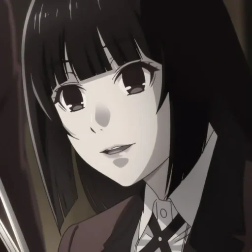 yumeko, kakegurui, yumeko jabami, eccitazione pazza anime, totobes pazzo eccitazione