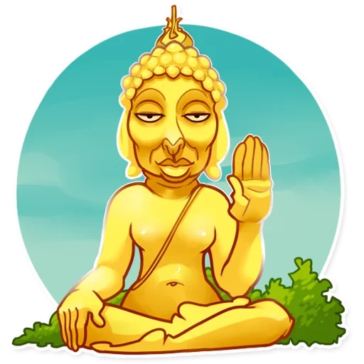 mengemas, budha, clipart buddha kuning, baladeva vidyabhusana
