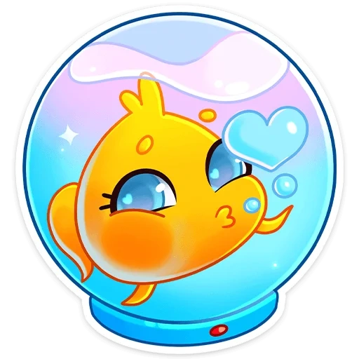 пузырек, рыба желтая
