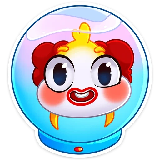 клоун, ламарк, игрушка, пузырек, клоун смайлик