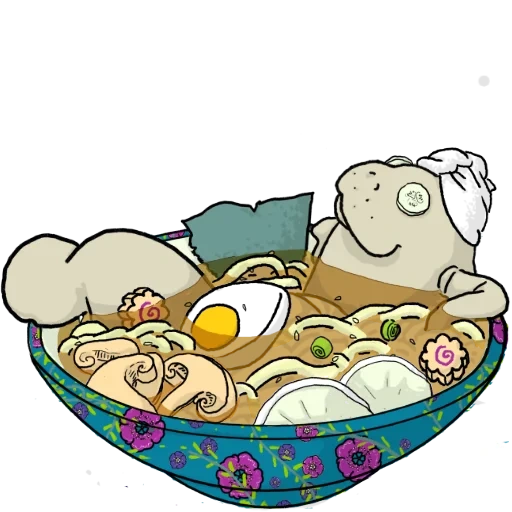illustration, cartoon food, dumpling mignon modèle de couple