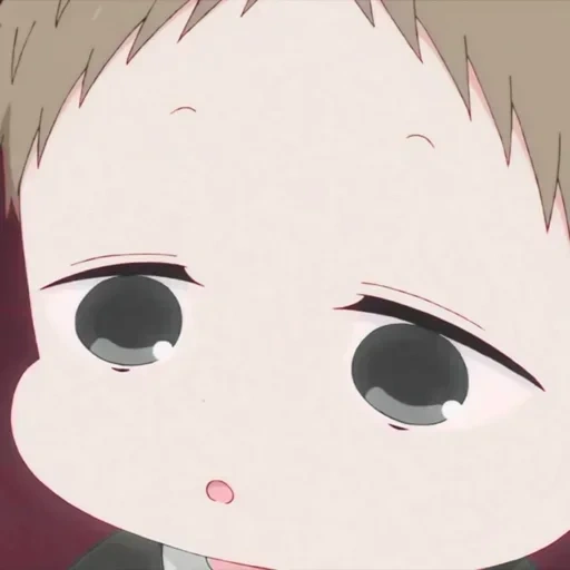 мальчик, аниме щеки, anime cute, аниме персонажи, школьные няни аниме