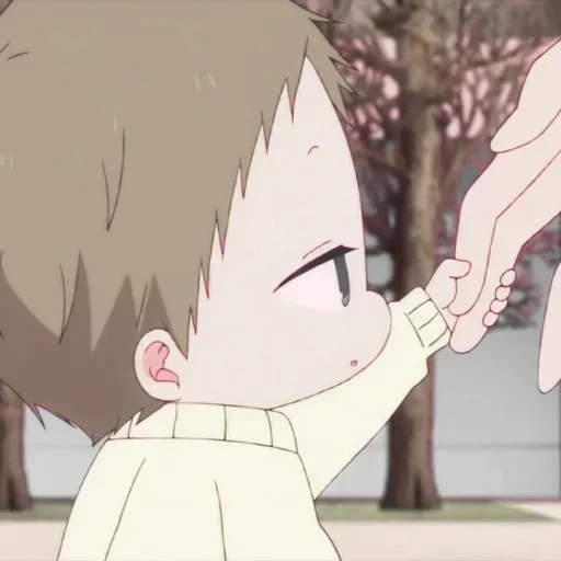 figura, babá de anime, animação é fofa, kudao otaro, personagem de anime