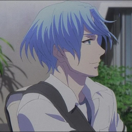 azul, blue animation, anime boy, langa hasegawa, cartoon character