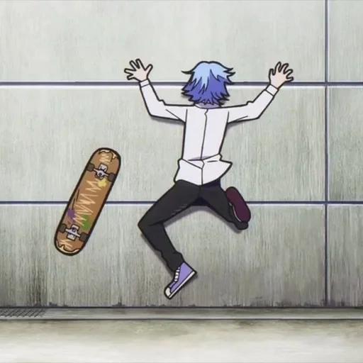 group, figure, activity, cartoon character, anime meme funny skateboard infinite