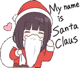 gambar, anime christmas, manher chan tahun baru, tahun baru menhera chan, menher chan tahun baru