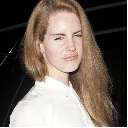 also 4, young woman, lana del rey, if you don't know, lana del rey's nose
