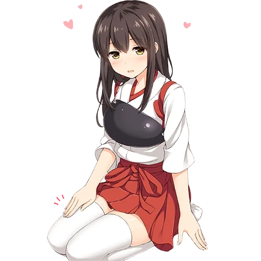 seni anime, akagi kantai, akagi kancolle, akagi kankoro, yang ditarik oleh anime kaisen chuui