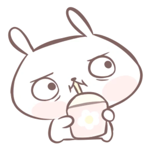 lapin, dessin de kawai, marshmallow and puppy, croquis de kawai