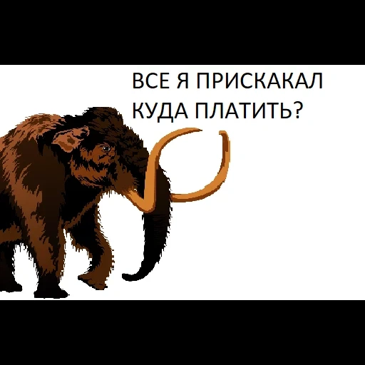 funny, mammoth, mammoth, prehistoric animals, the mammoth ate the mammoth